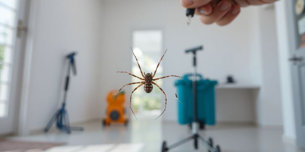 Dezinsectie paianjeni in actiune, mediu curat.